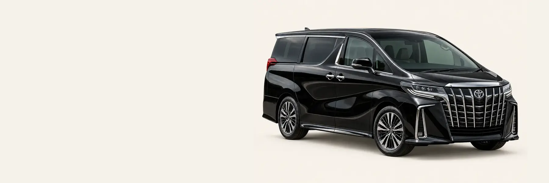 Black Toyota Alphard prepared for a Hong Kong to Shenzhen cross-border chauffeur transfer